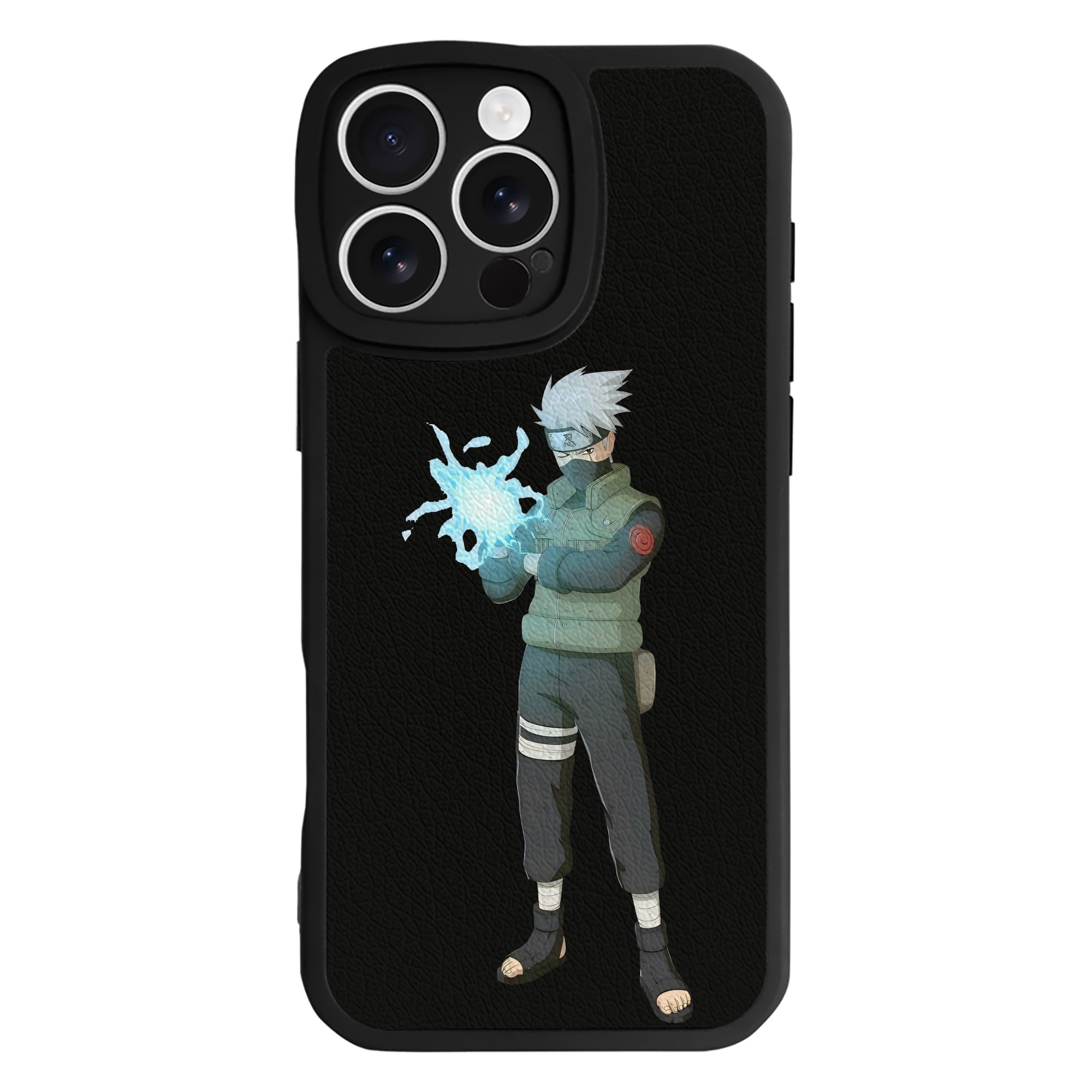 （画像用） NARUTO -ナルト- はたけ カカシ Hatake Kakashi 【iPhone 16シリーズ対応】シリコンスマホケース（レザー調） 材質：シリコン